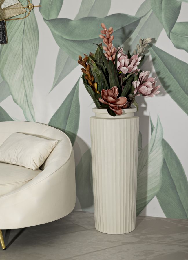 Vase i cremehvid