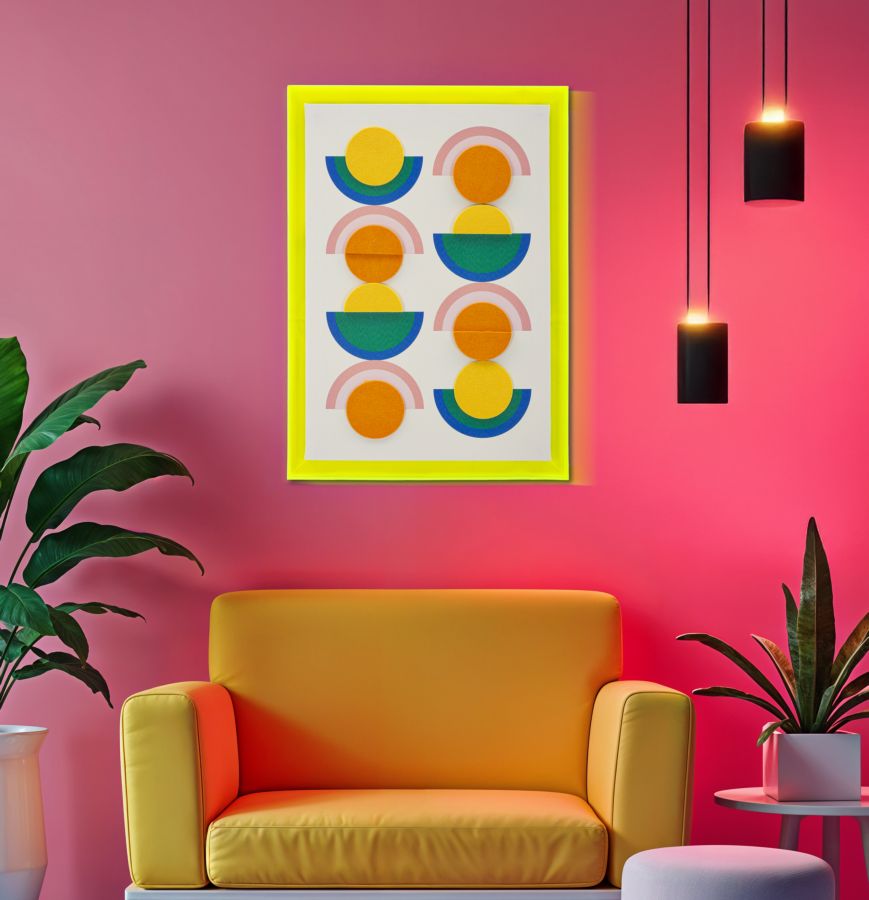 Billedramme af fyrretræ, lærred og plast – 3x3 cm - canvas print