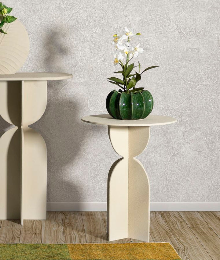 Bord i creme, jern – 45x58 cm