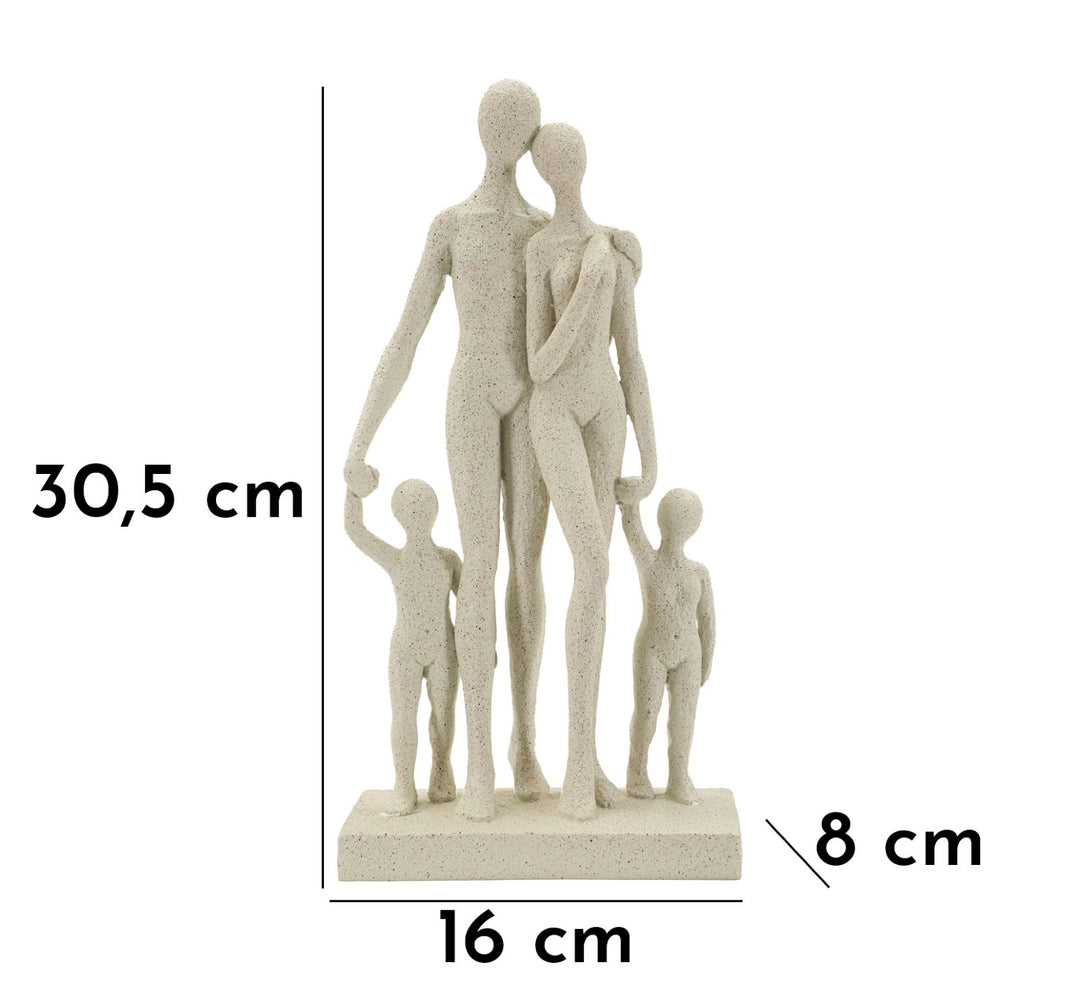 Pyntefigur i creme af polyresin – 16x8x30 cm