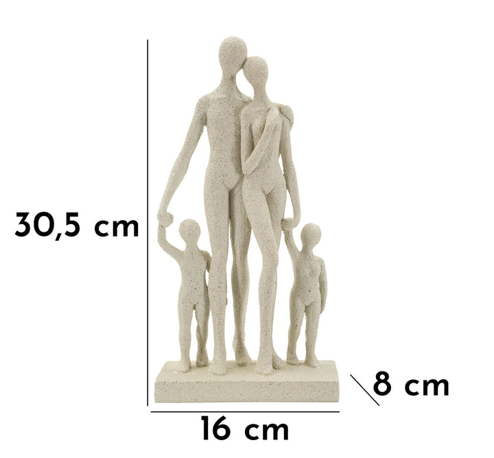 Pyntefigur i creme af polyresin – 16x8x30 cm