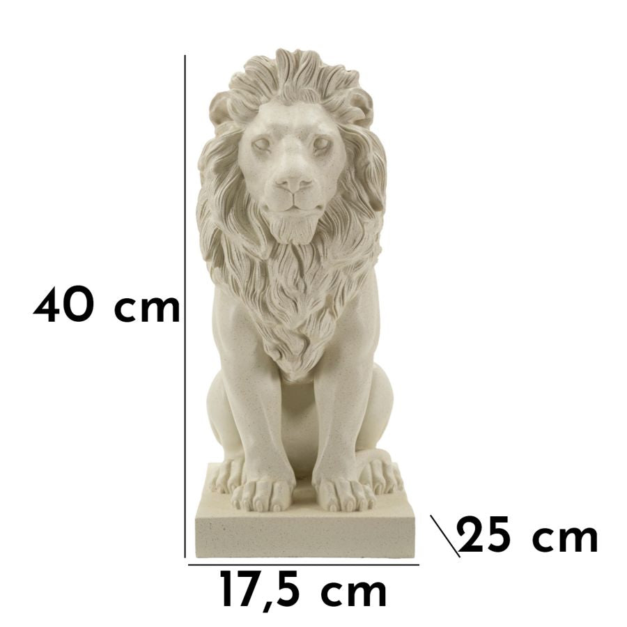 Pyntefigur i creme af polyresin – 17x5x25 cm