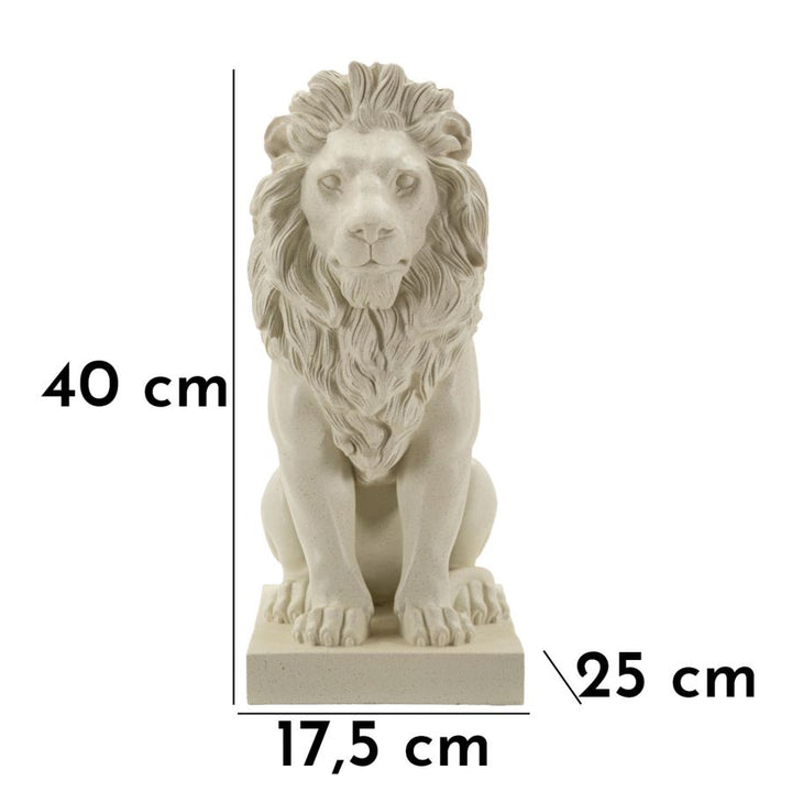 Pyntefigur i creme af polyresin – 17x5x25 cm