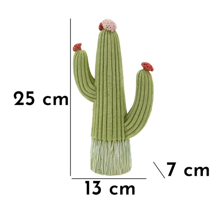 Pyntekaktus i polyresin – 13x7x25 cm