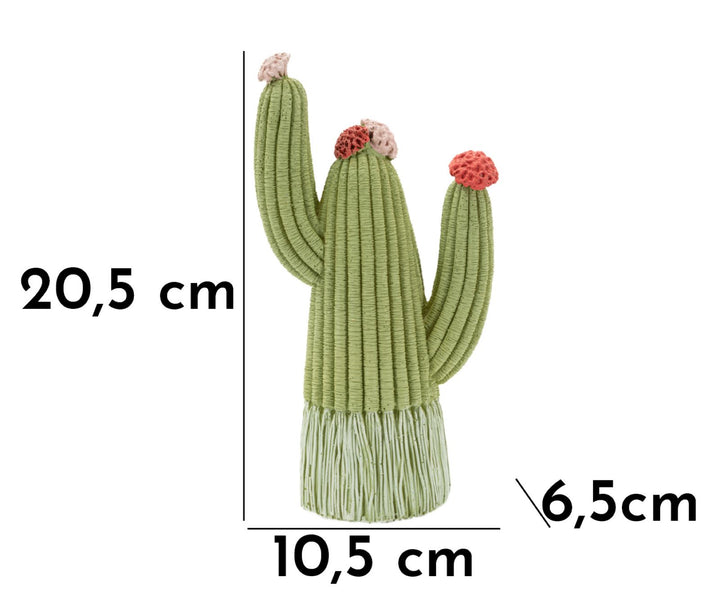 Pyntekaktus i polyresin – 10x5x6,5x20x5 cm
