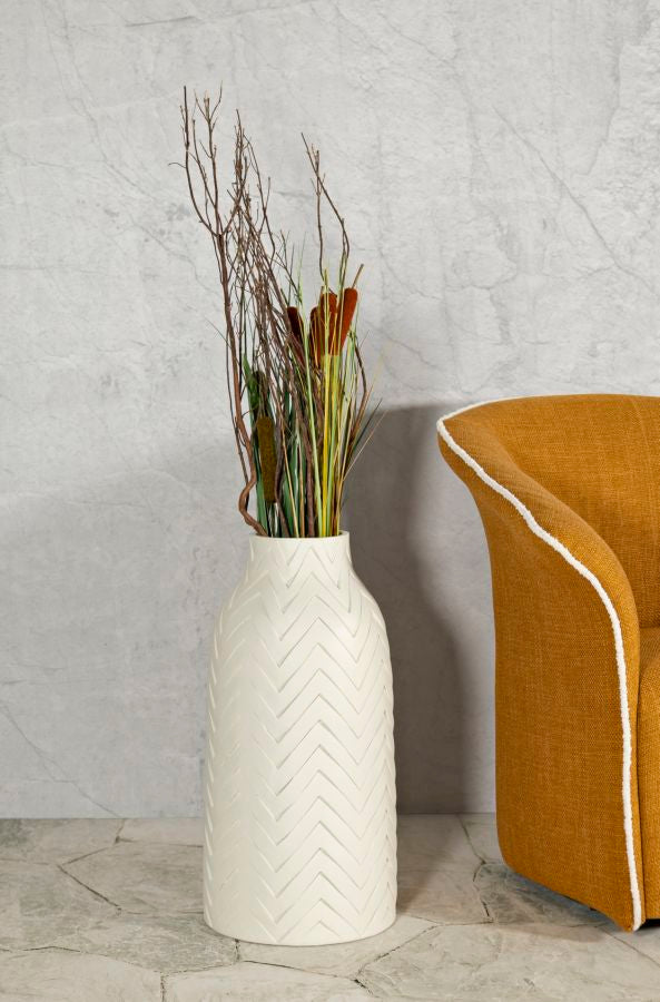 Vase i cremehvid