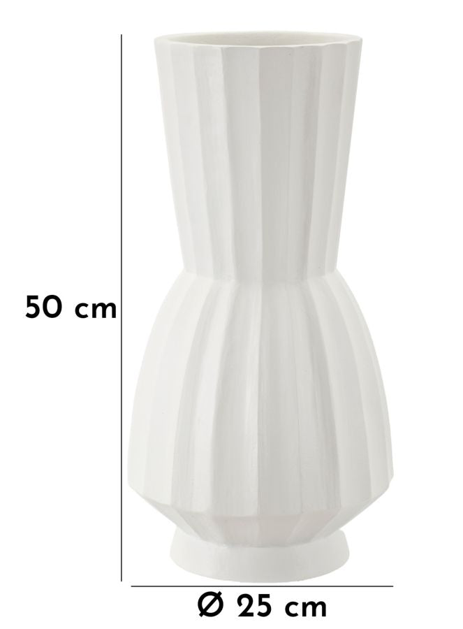 Vase i cremehvid