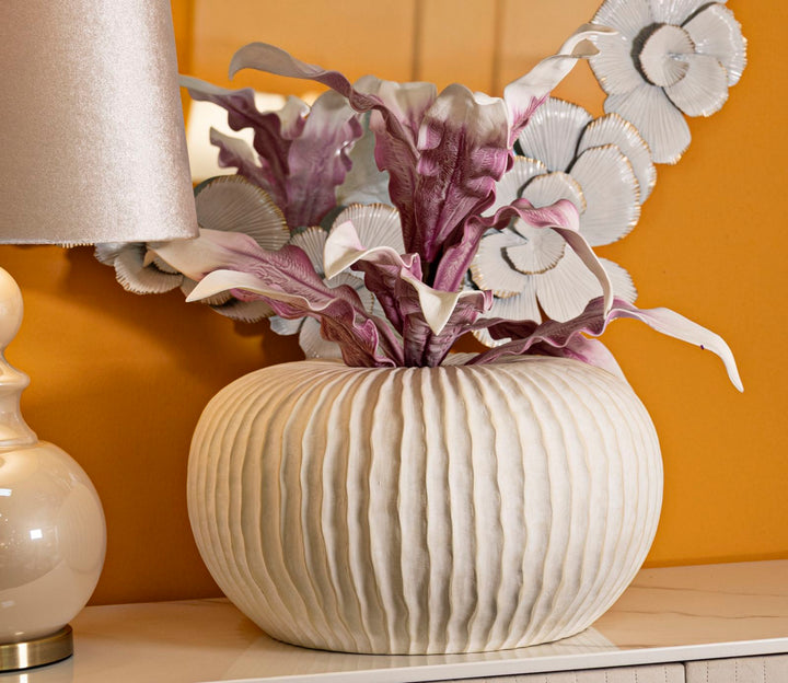 Vase i creme, mgo materiale – 40x23 cm