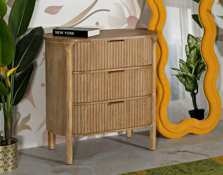 Moderne kommode i træ, MDF and jern – 80x5x47 cm