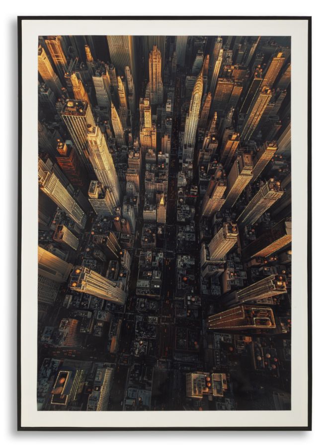 Lærredsprint New York med ramme -A- (72 x 4 x 102 cm)