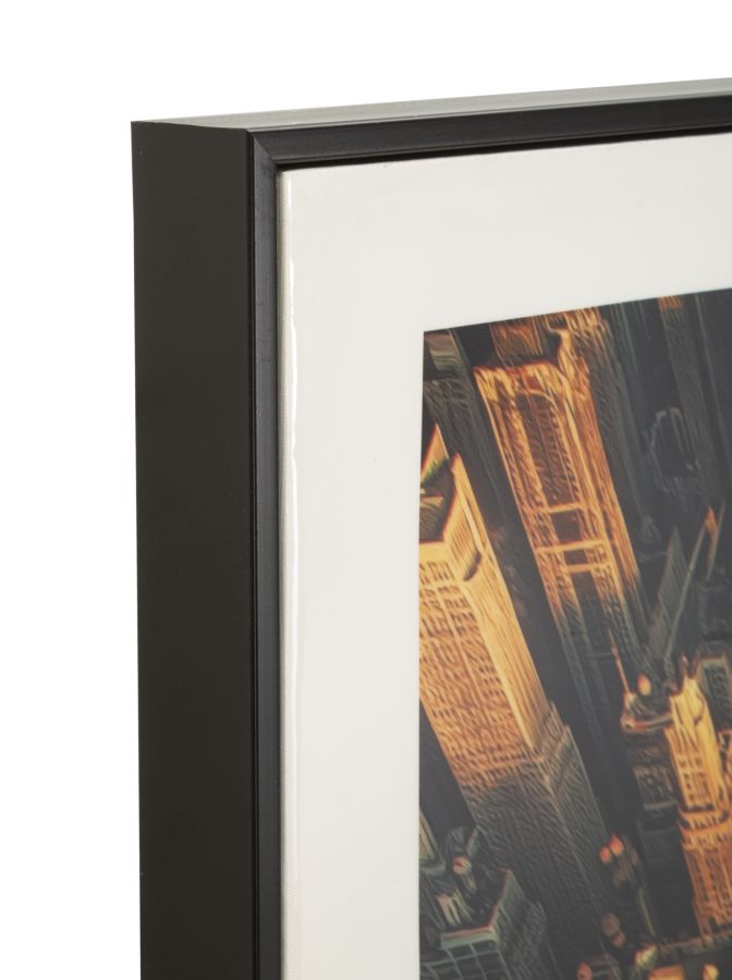 Lærredsprint New York med ramme -A- (72 x 4 x 102 cm)