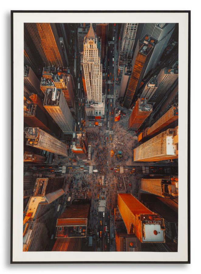 Lærredsprint New York med ramme -B- (72 x 4 x 102 cm)