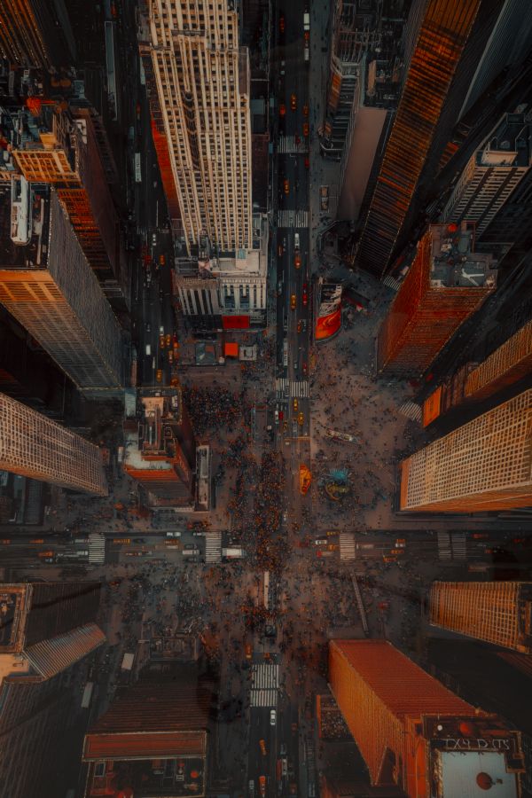 Lærredsprint New York med ramme -B- (72 x 4 x 102 cm)