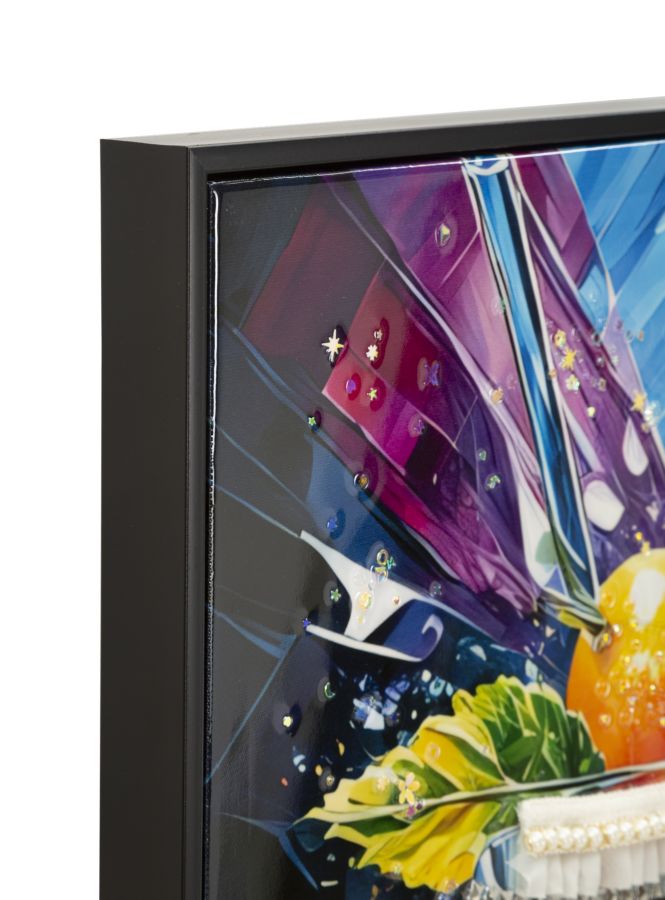 Lærredsprint Cocktail med ramme -A- (62 x 3,5 x 92 cm)