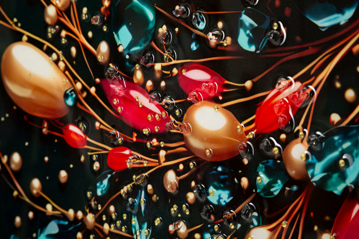 Lærredsprint Sommerfugl med ramme -B- (70 x 4 x 100 cm)