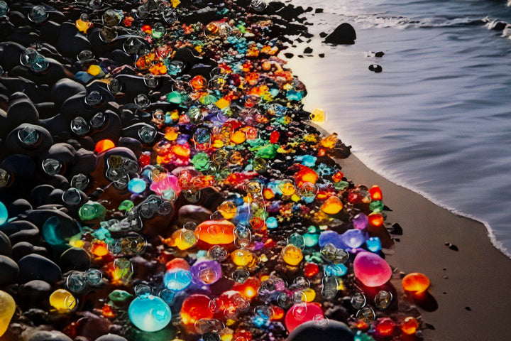 Canvasbillede Colors med ramme -B- (60 x 3,5 x 90 cm)