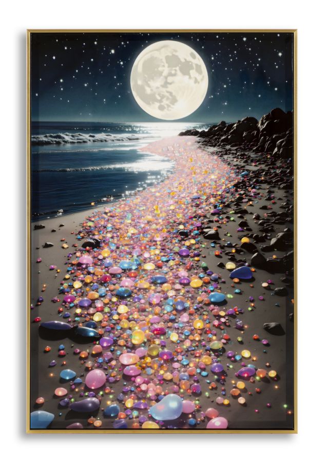 Canvasbillede Colors med ramme -A- (60 x 3,5 x 90 cm)