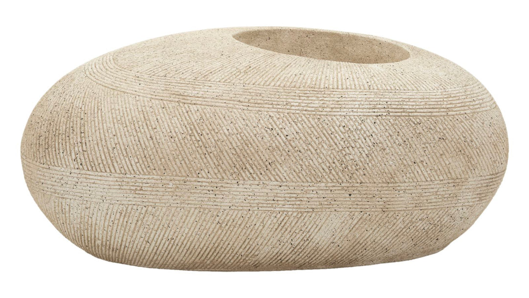 STONE VASE HOLDER CM 78,5X56X33,5 (HOLE CM Ø 28)