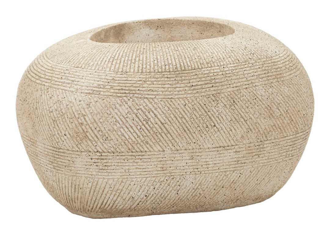 STONE VASE HOLDER CM 78,5X56X33,5 (HOLE CM Ø 28)