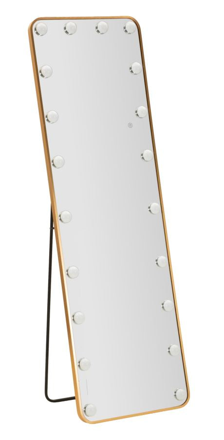 LED GULVSPEJL HOLLYWOOD REKTANGULÆR CM 50X6-45X160 (3 LYSFARVER)