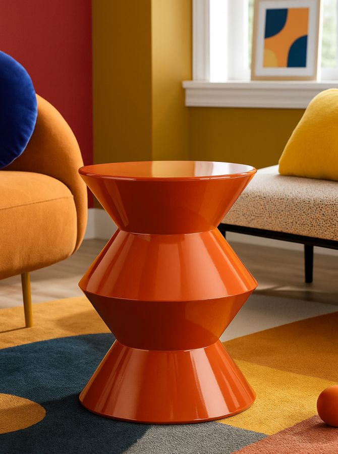 ZAG SIDEBORD ORANGE CM Ø 37,5X45