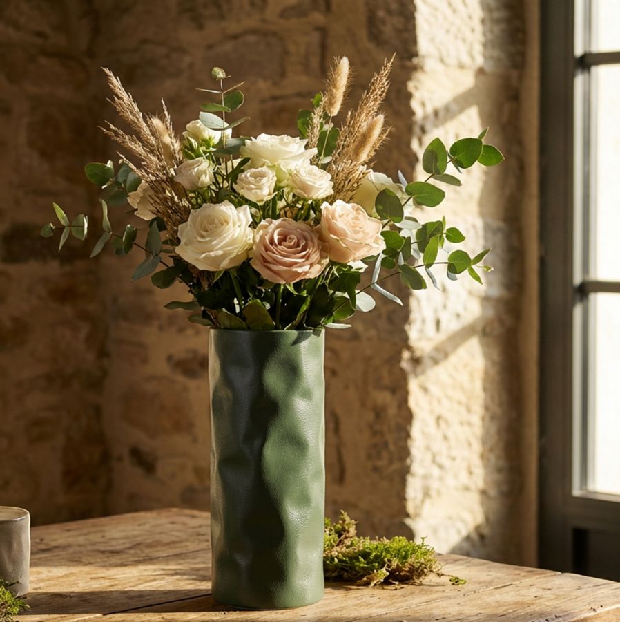 NORIMBERGA VASE CM 12X12X30  (HOLE CM Ø 11)