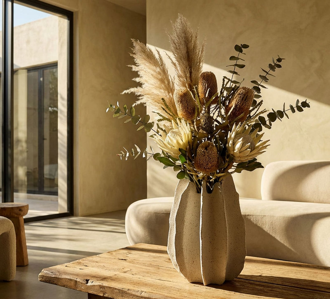 ESTER RESIN VASE CM Ø 26X40 (HOLE CM Ø 9)