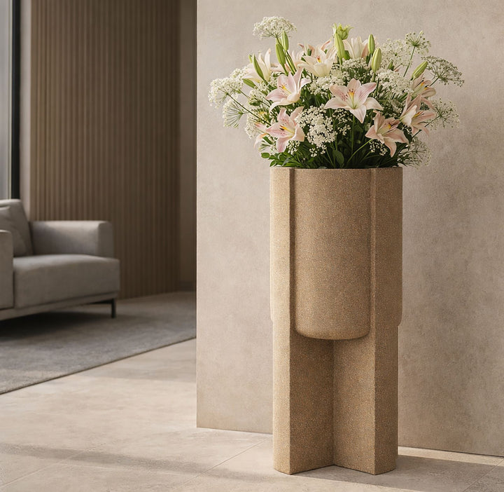 MOAI OUTDOOR VASE HOLDER  CM Ø 39X80,5 (HOLE CM Ø 30)