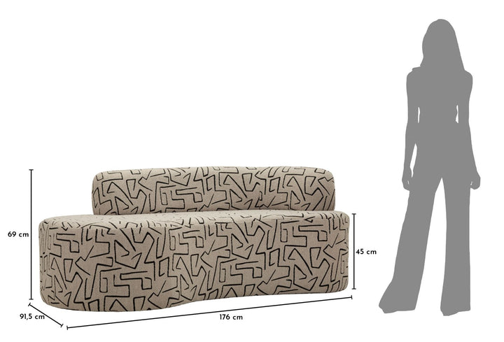NAIROBI SOFA CM 176X91,5X69