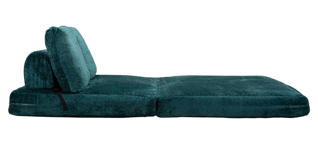 FASTER SOVESOFA TEAL CM 150X100X80 (KOMPRIMERET - SENGEMÅL CM 213 x 150 x 18)