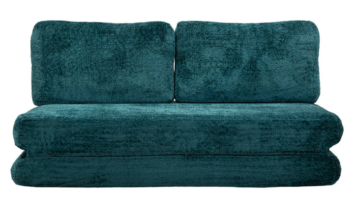 FASTER SOVESOFA TEAL CM 150X100X80 (KOMPRIMERET - SENGEMÅL CM 213 x 150 x 18)