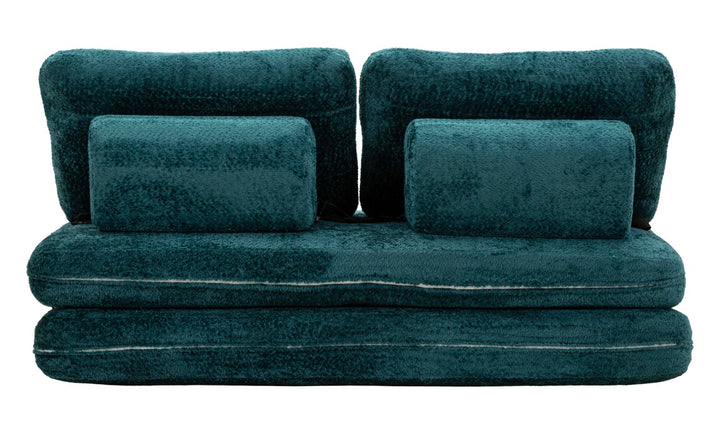 FASTER SOVESOFA TEAL CM 150X100X80 (KOMPRIMERET - SENGEMÅL CM 213 x 150 x 18)