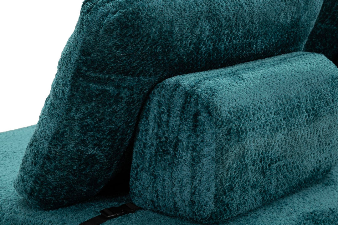 FASTER SOVESOFA TEAL CM 150X100X80 (KOMPRIMERET - SENGEMÅL CM 213 x 150 x 18)