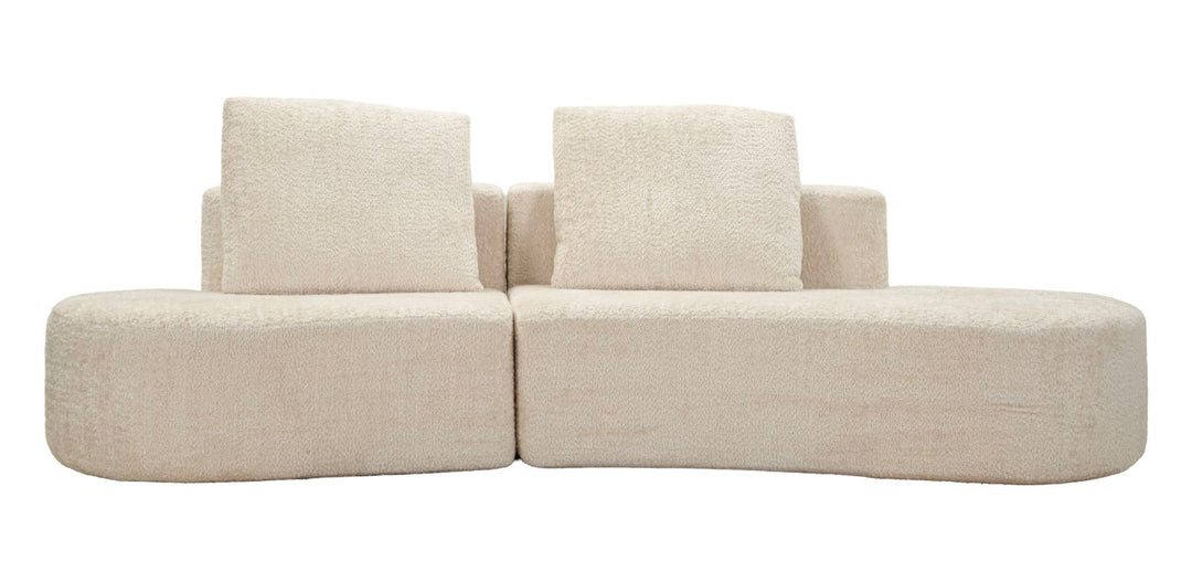 ISLAND SOFA HVID CM 238X92X78 (KOMPRIMERET)