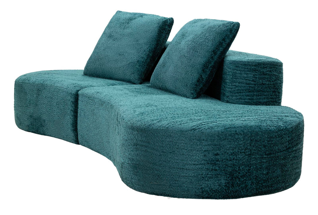ISLAND SOFA TEAL CM 238X92X78 (KOMPRIMERET)