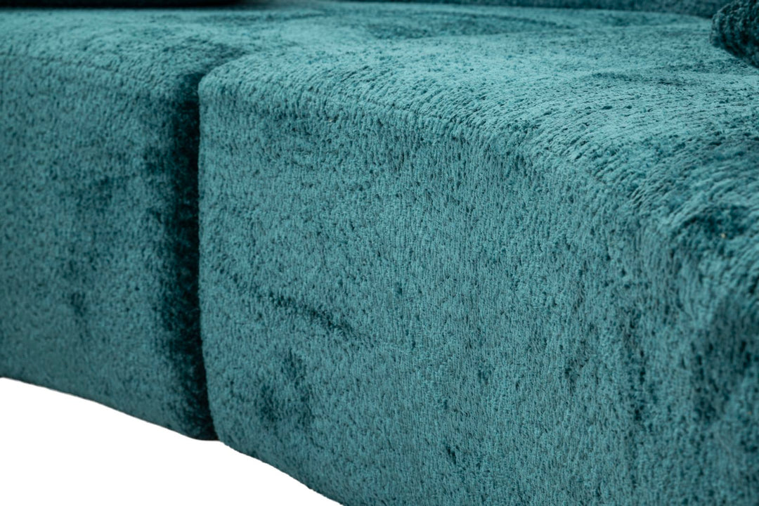 ISLAND SOFA TEAL CM 238X92X78 (KOMPRIMERET)