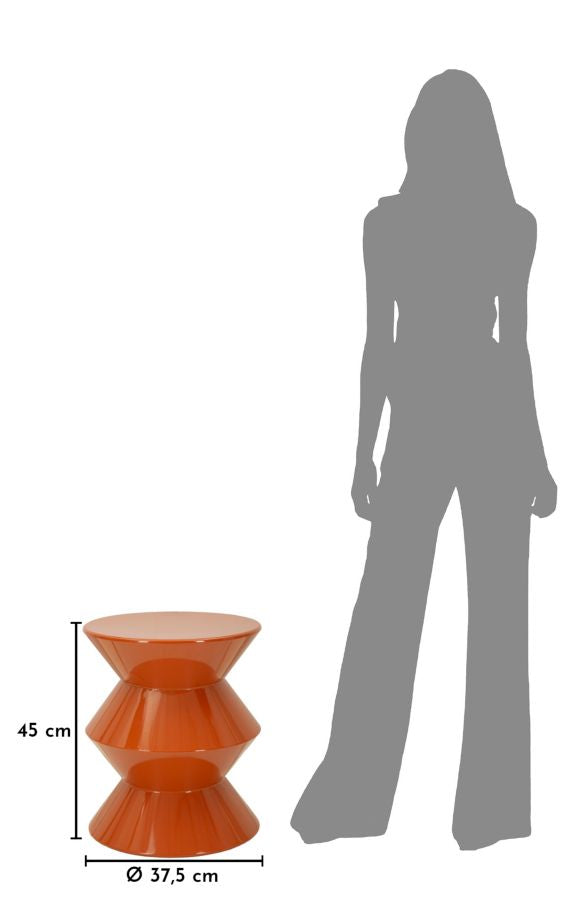 ZAG SIDEBORD ORANGE CM Ø 37,5X45