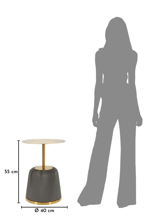 EGLE SIDEBORD GRÅ CM Ø 40X55