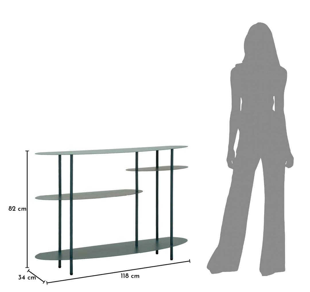 SATURN KONSOLBORD PLUS DOVE TEAL CM 118X34X82