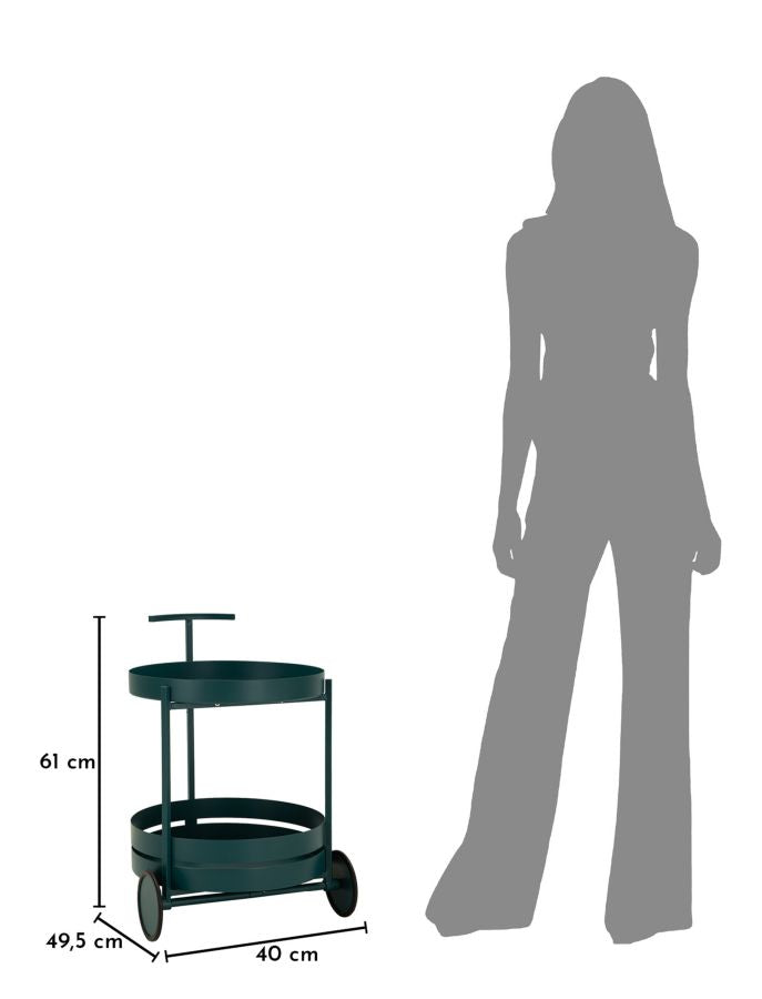 SATURN BARVOGN DOVE TEAL CM 40X49,5X61