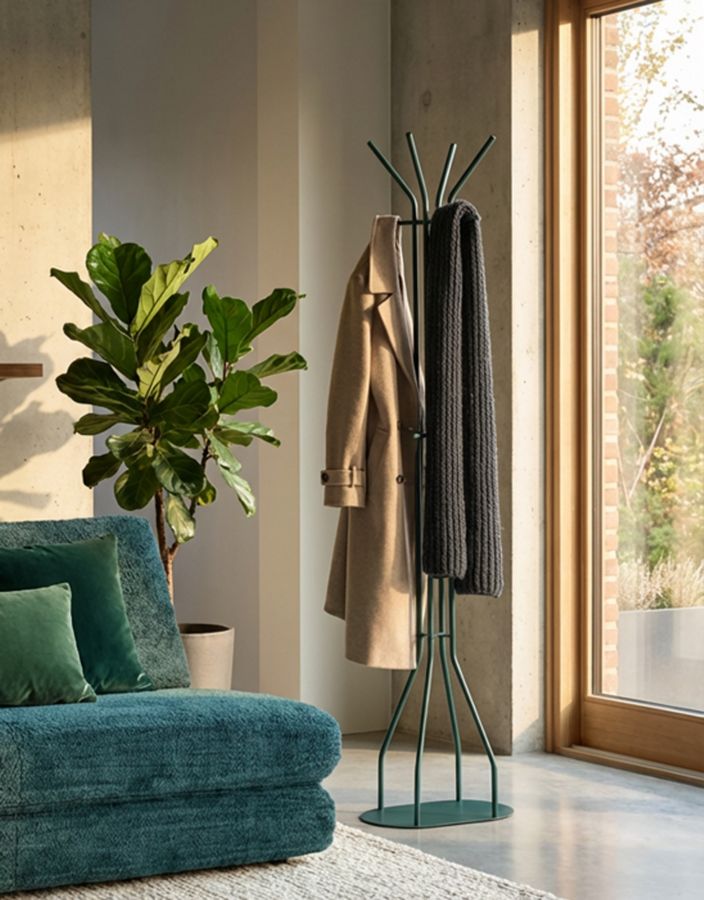 SATURN TØJSTATIV TEAL CM 45X28X178