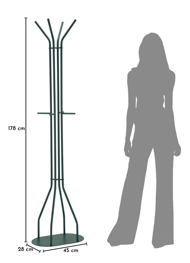 SATURN TØJSTATIV TEAL CM 45X28X178