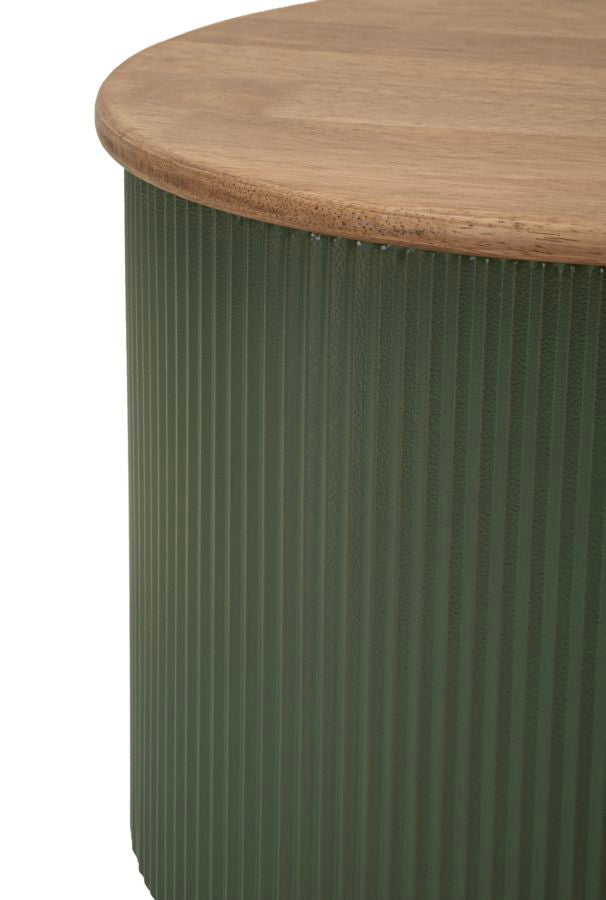 FRANKFURT SOFABORD GRØN SÆT MED 2 STK. CM 87X53X32-50X35X28