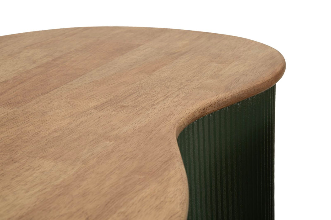 FRANKFURT SOFABORD GRØN SÆT MED 2 STK. CM 87X53X32-50X35X28