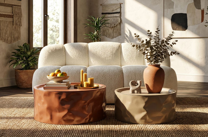 NORIMBERGA SOFABORD SÆT MED 2 STK. CM Ø 62X30-51X26