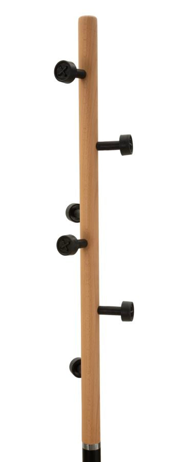 ROCK COAT RACK – Tøjstativ i metal og træ (Ø30 x 176 cm)