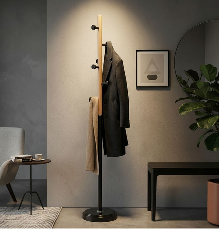 ROCK COAT RACK – Tøjstativ i metal og træ (Ø30 x 176 cm)