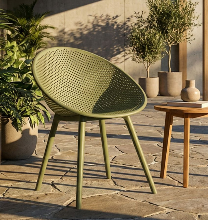 IBIZA GRØN STOL SÆT MED 2 STK. CM 59X59X83 (SÆDEHØJDE CM 45)