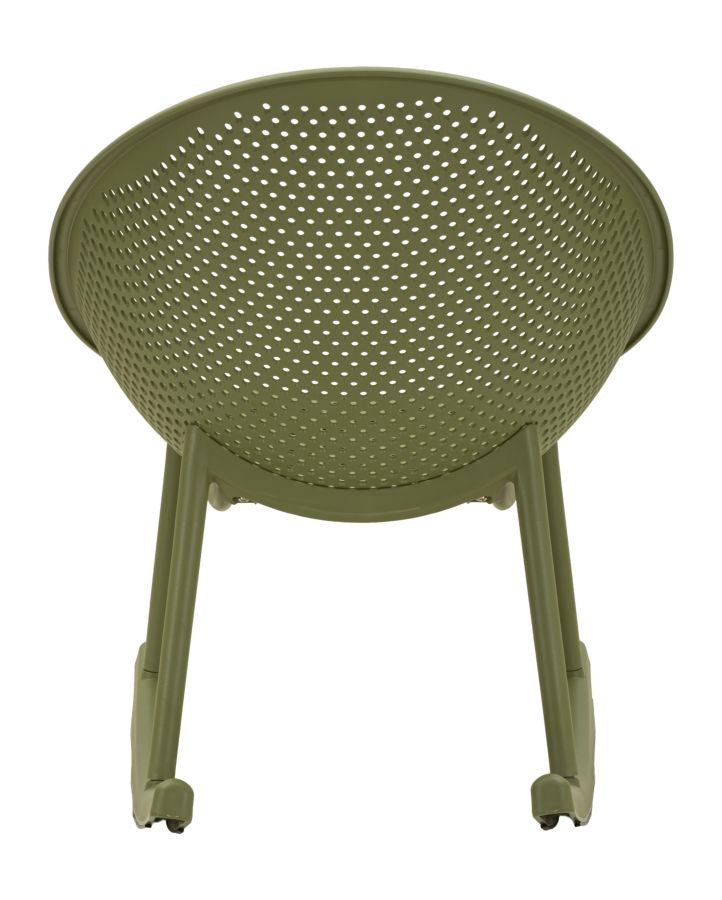 IBIZA GRØN GYNGESTOL CM 66X88X80 (SÆDEHØJDE CM 38)