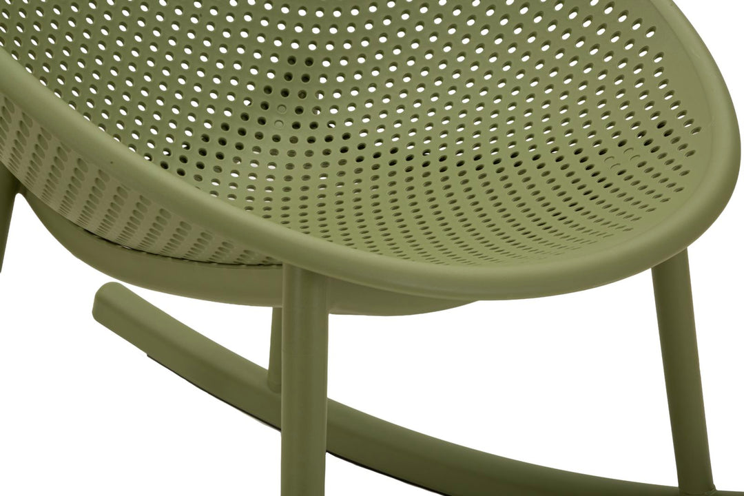 IBIZA GRØN GYNGESTOL CM 66X88X80 (SÆDEHØJDE CM 38)